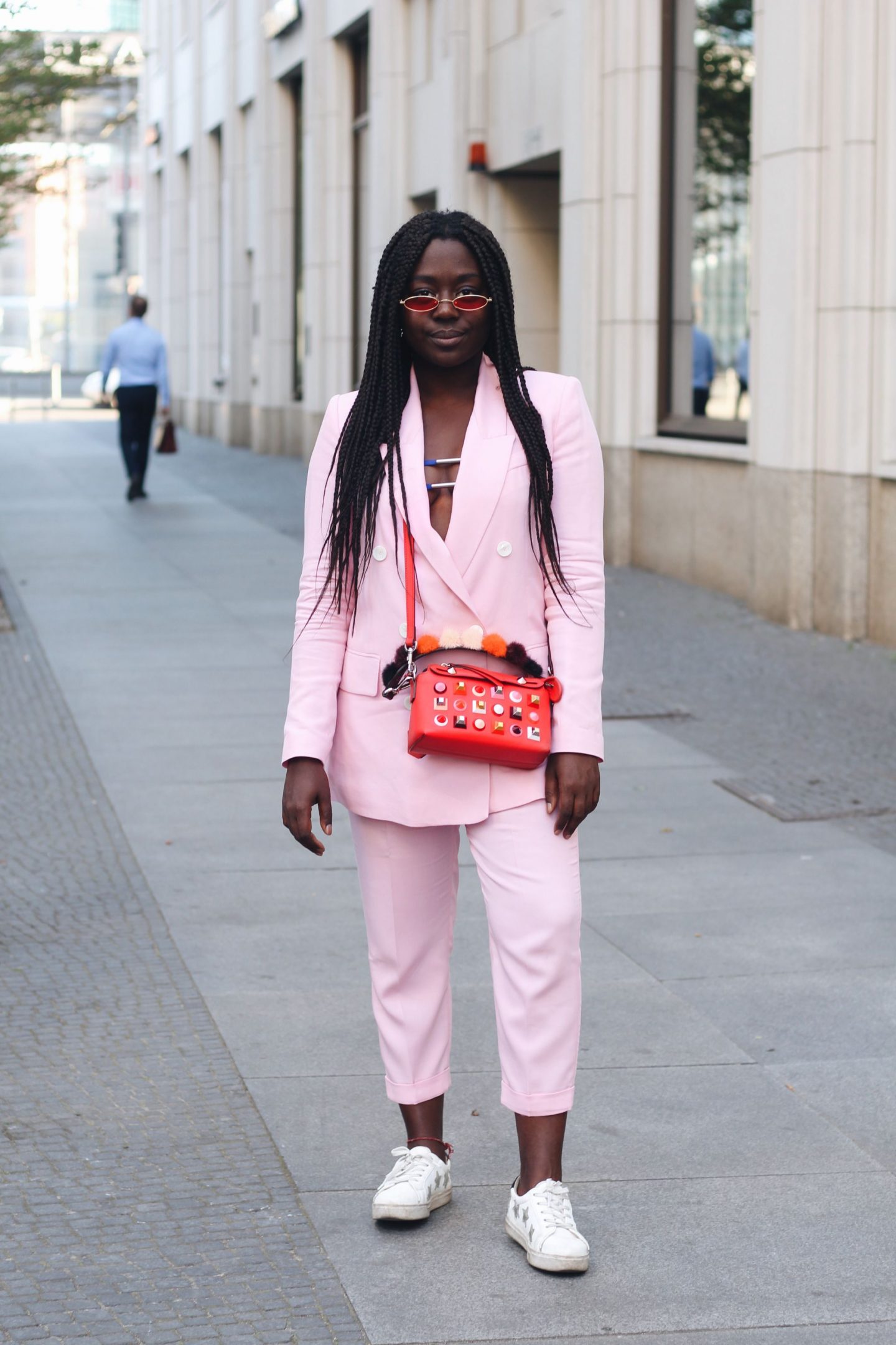 fendi pink suit