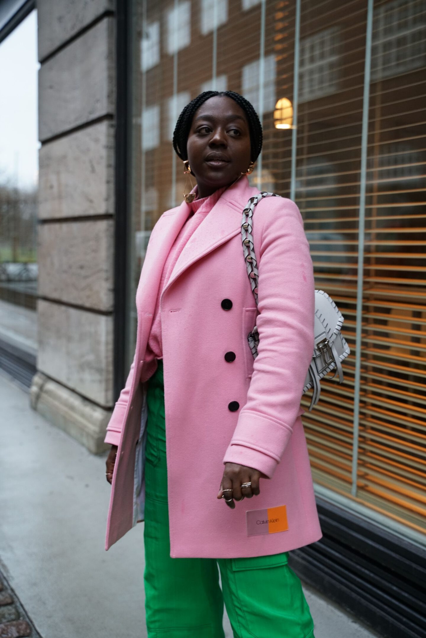 Petite Fashion Blog, Peach Copenhagen Coat